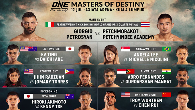 100ep For One Championship Masters Of Destiny Mma Tickets